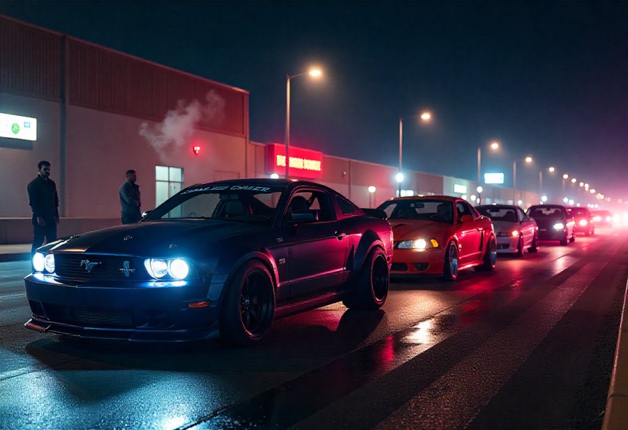 Night racing turns strangers into family with every rev of the engine
